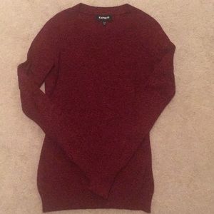 Express. Red sweater.